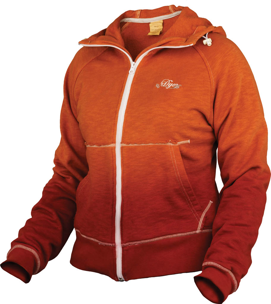 Girls Hoody Burnt Orange Fade